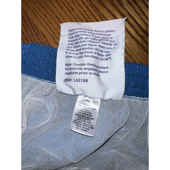 Chubbies Board Shorts Mens Sz M Red Blue ColorBlock Swim Trunks - Picture 10 of 13